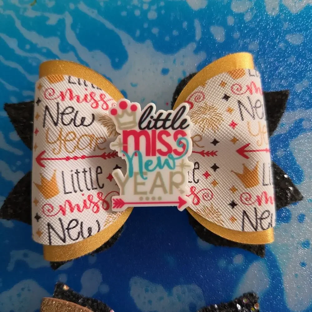 Custom New Years & HANDMADE Hair Bows